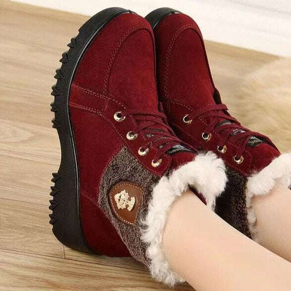 🔥🥾[35~40] Novas botas curtas de neve outono-inverno, confortáveis ​​e quentes, além de veludo