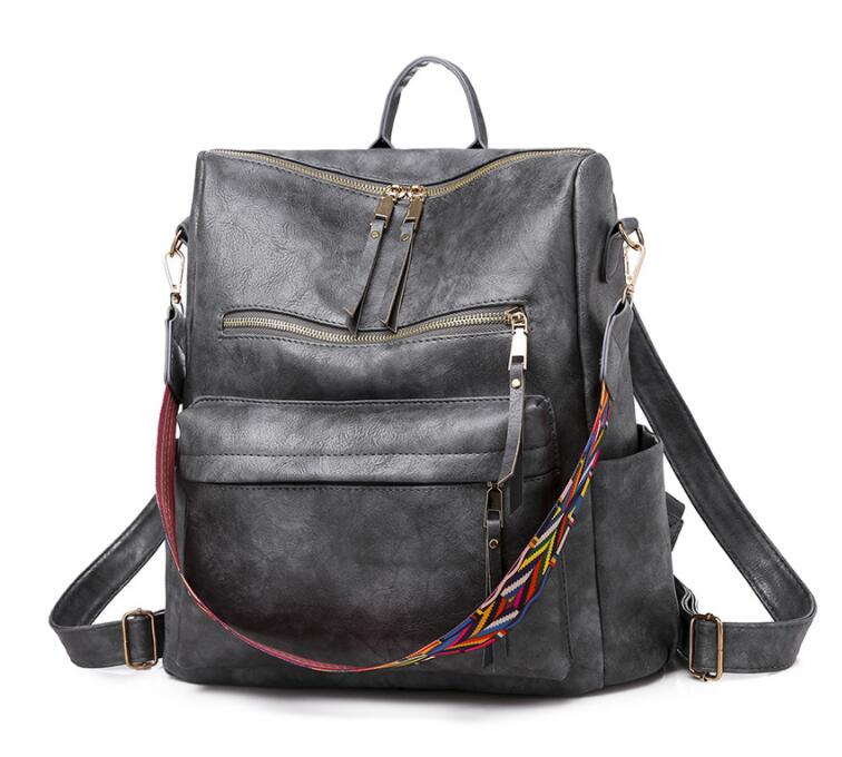 Excellent fashion women's leather backpack