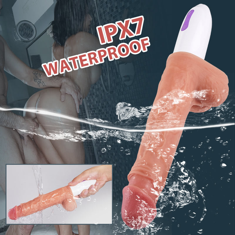 【ГОРЕЩО】STRETCH LOVER DILDO 8 ТЕЛЕСКОПИЧНА ВЪРТЯЩА СЕ ВИБРАЦИЯ И ОТОПЛЕНИЕ