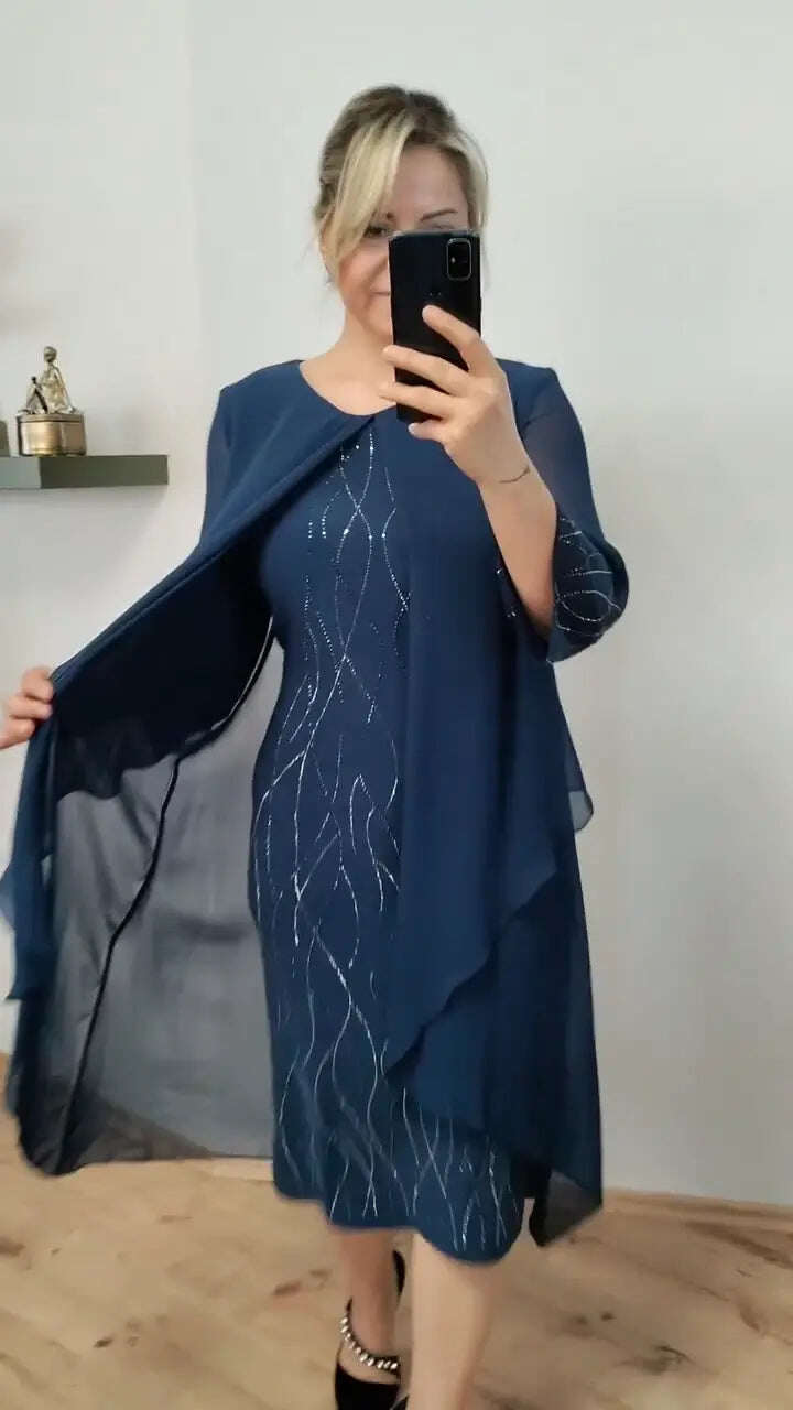 Vestido de chiffon da moda em 2025
