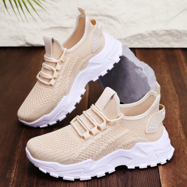 💖 Calçado desportivo feminino confortável e respirável