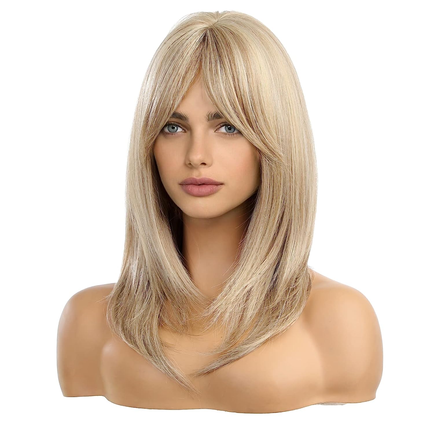 Synthetic Long Wigs  Hair with Bangs for Daily Use