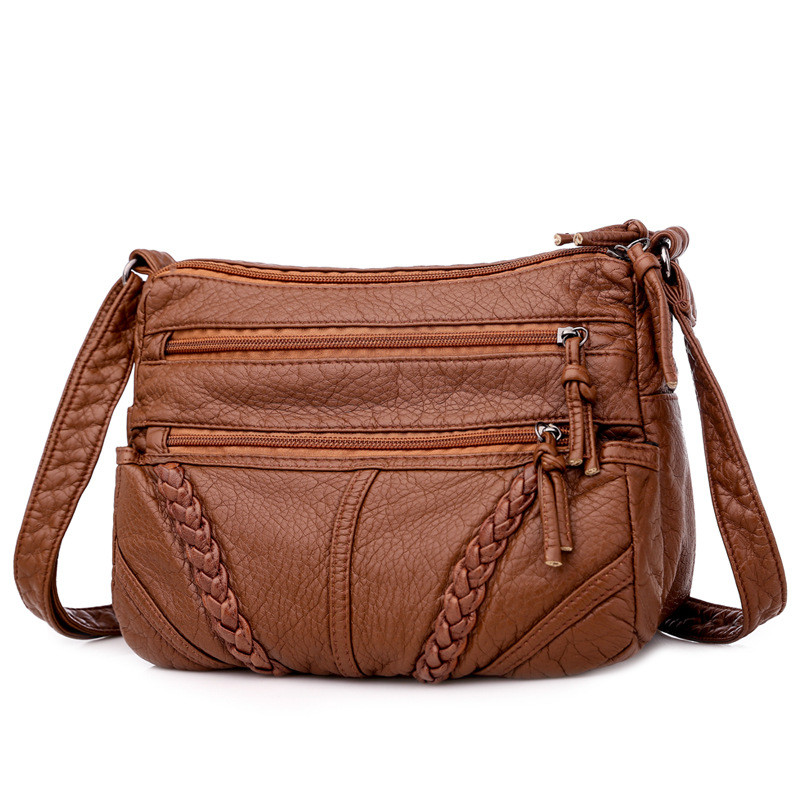 Beautiful handmade crossbody bag in soft leather