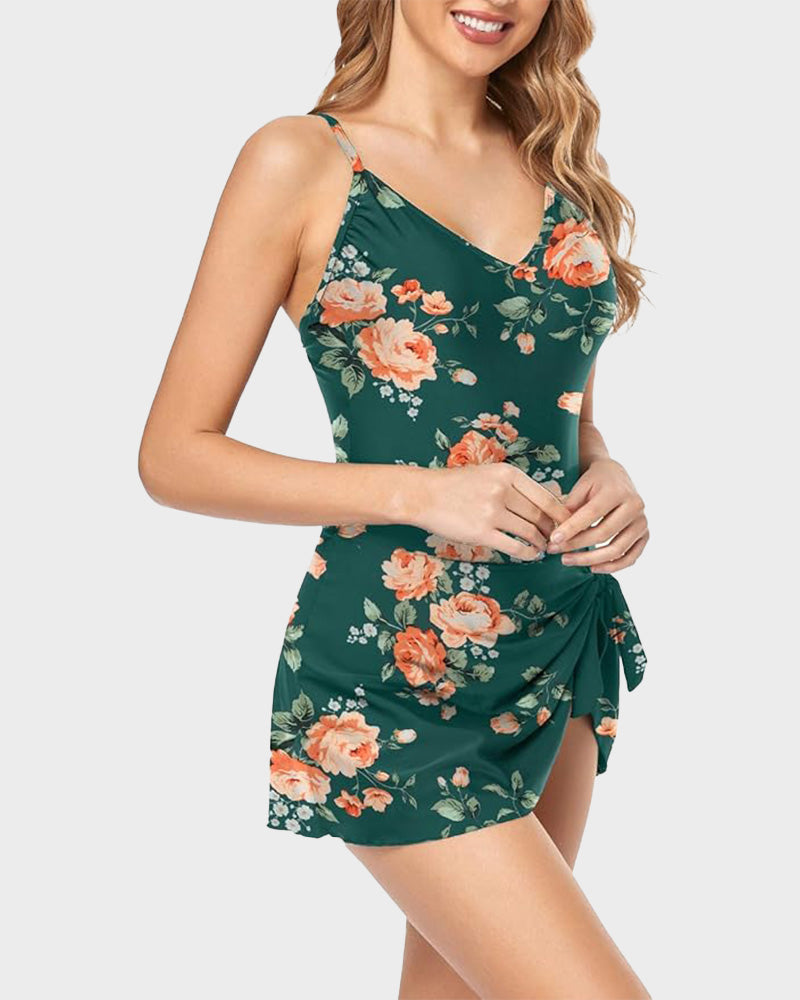 2025 New Women's Tummy Control Slim Fit One Piece Swimsuit