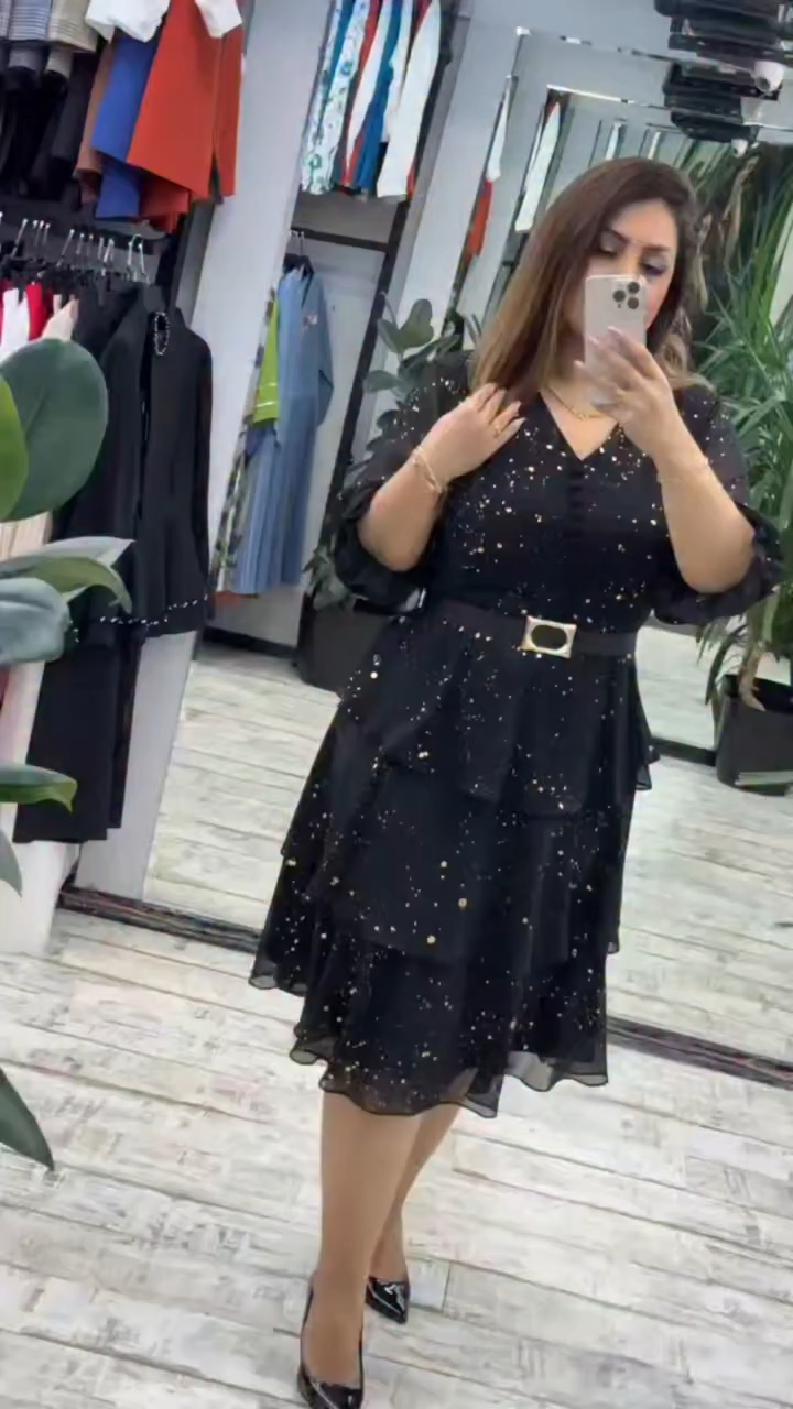 【S-5XL】 Brīva šifona kleita, lieli izmēri | Ērts un elpojošs, ideāli piemērots vasarai
