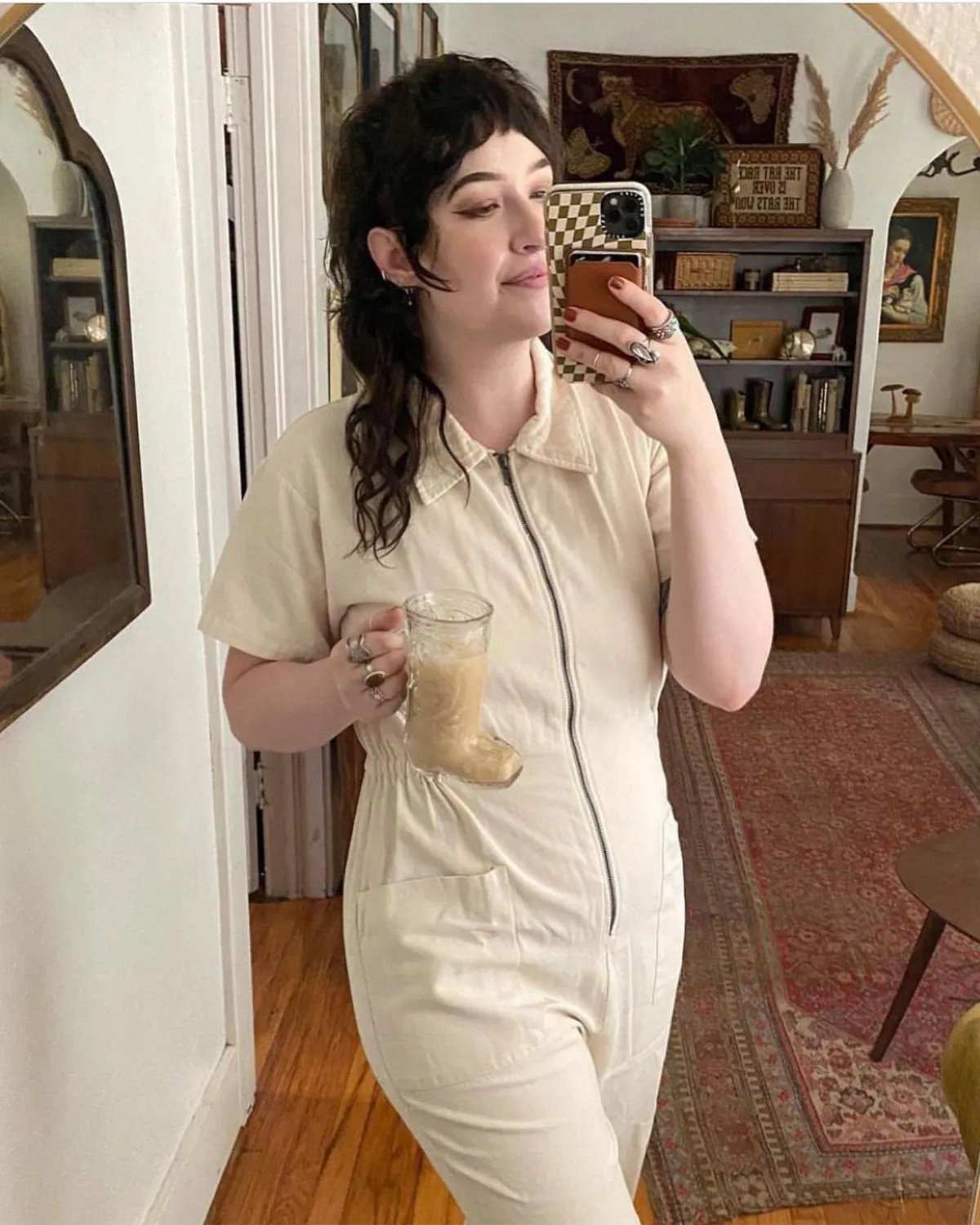 CROPPED UTILITY JUMPSUIT