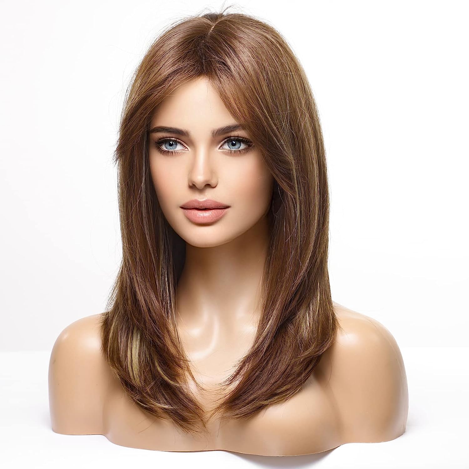 Synthetic Long Wigs  Hair with Bangs for Daily Use