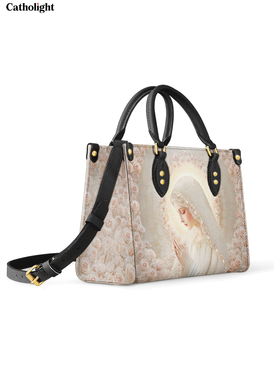 Catholight  Rose Halo Devotion Leather Bag