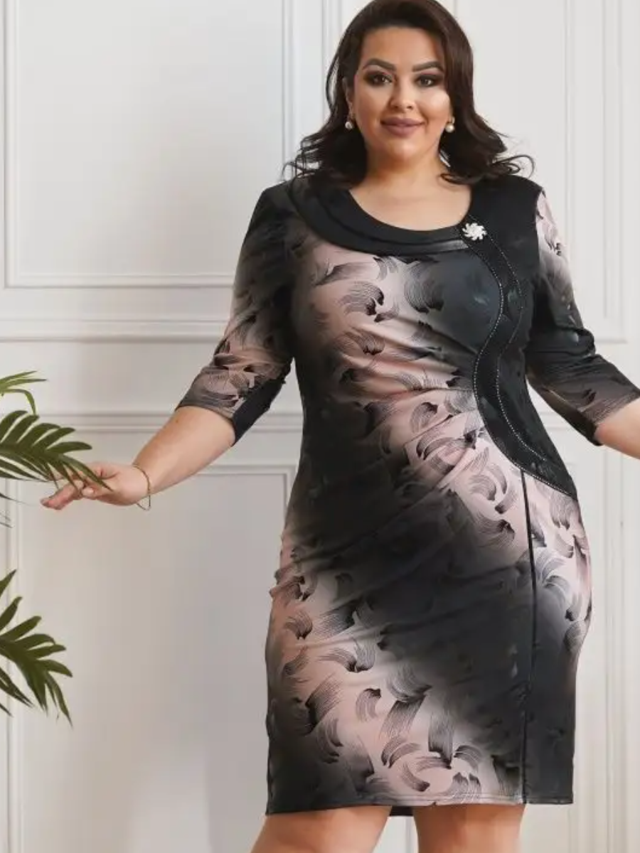 👗💥【S-5XL】 2025. gads jauna eleganta gradienta kleita