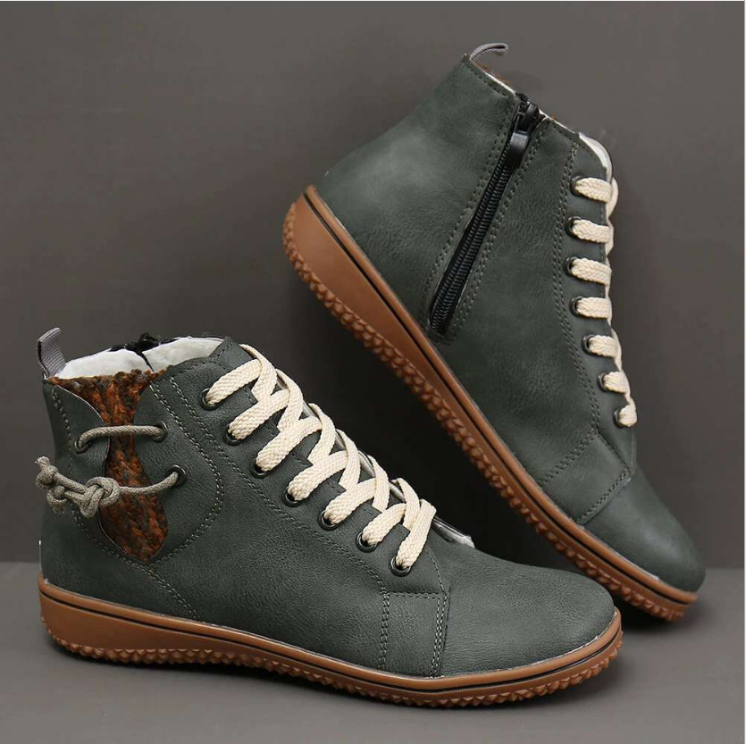 2024 Novo inverno Botas de algodão Sapatos de algodão para mulher