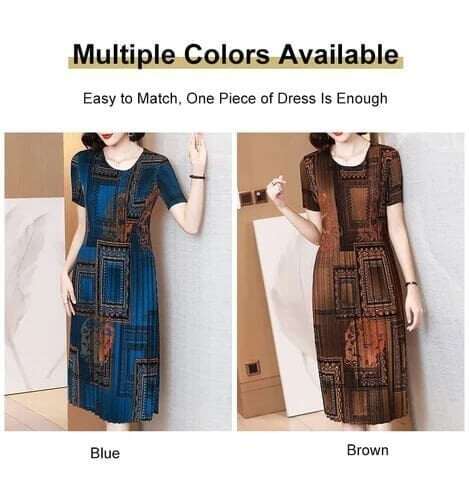 🔥🔥 Vestido plissado da moda