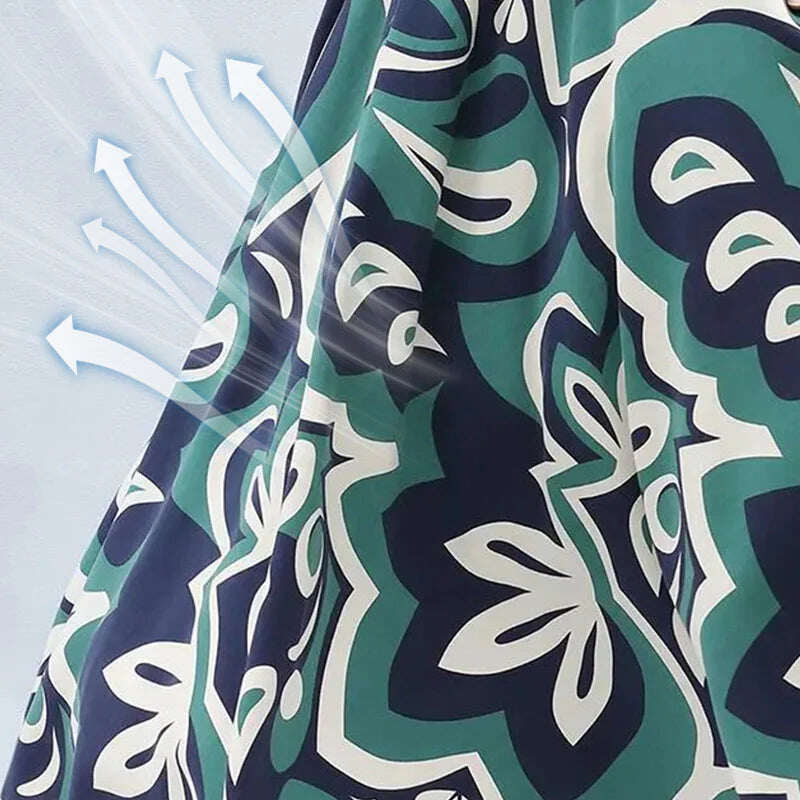 Vestido solto royal com bolsos e alças🌿