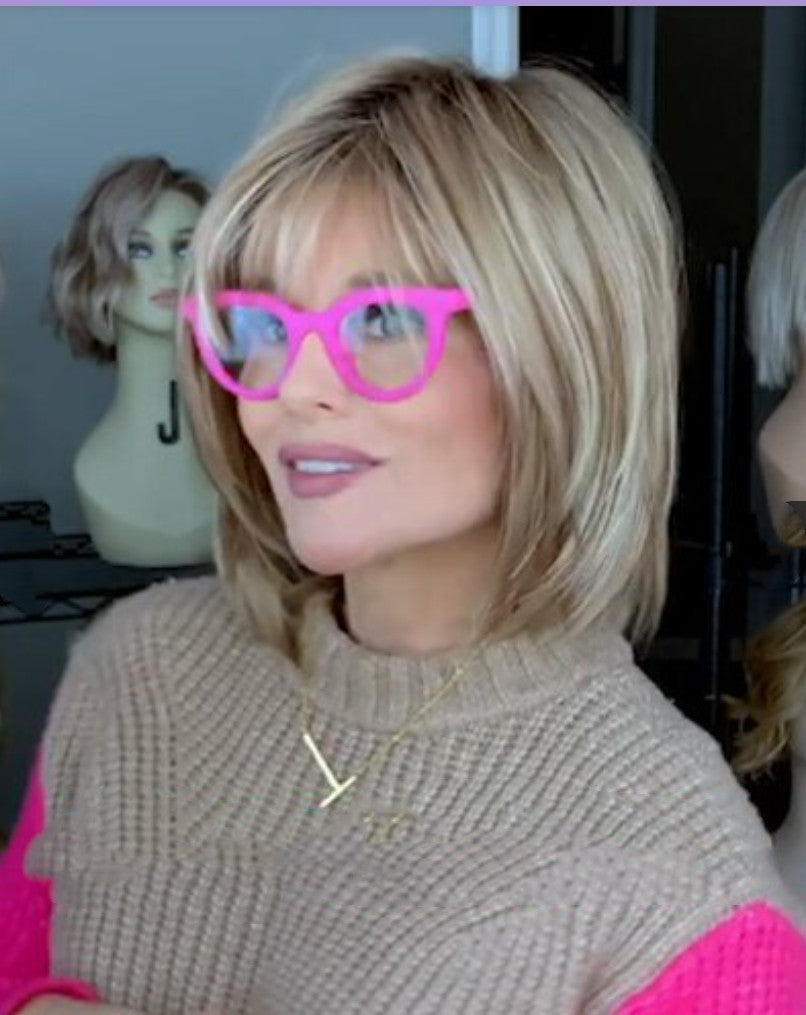 Ombre Blonde Medium Length Wig