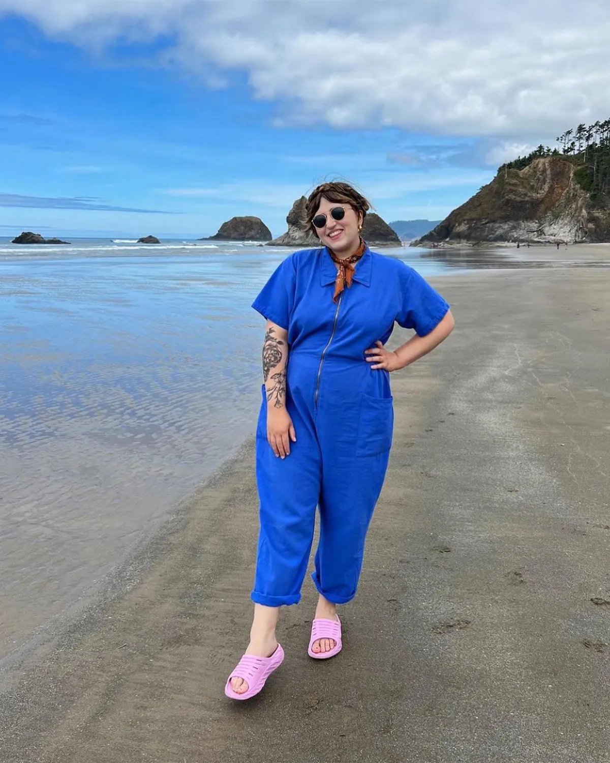 CROPPED UTILITY JUMPSUIT