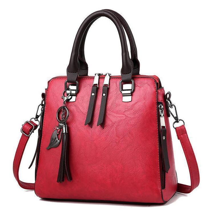 Vintage leather crossbody bag