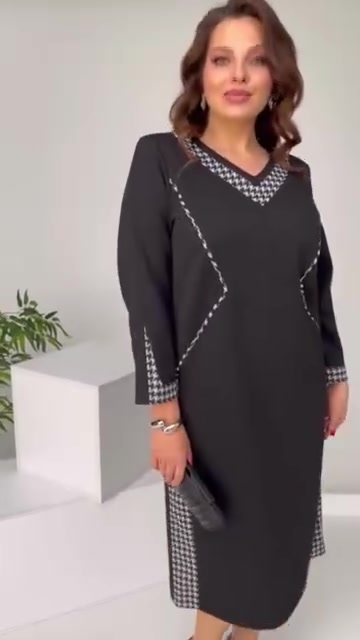 Juoda elegantiška suknelė moterims