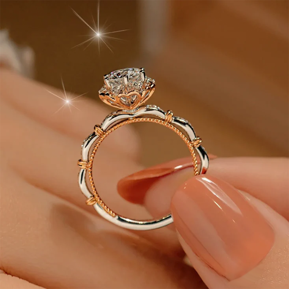 💍HOOMWELL™ Пръстен с розов моасанит