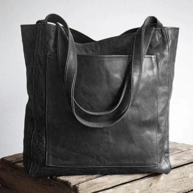 Bolsa de couro feita à mão