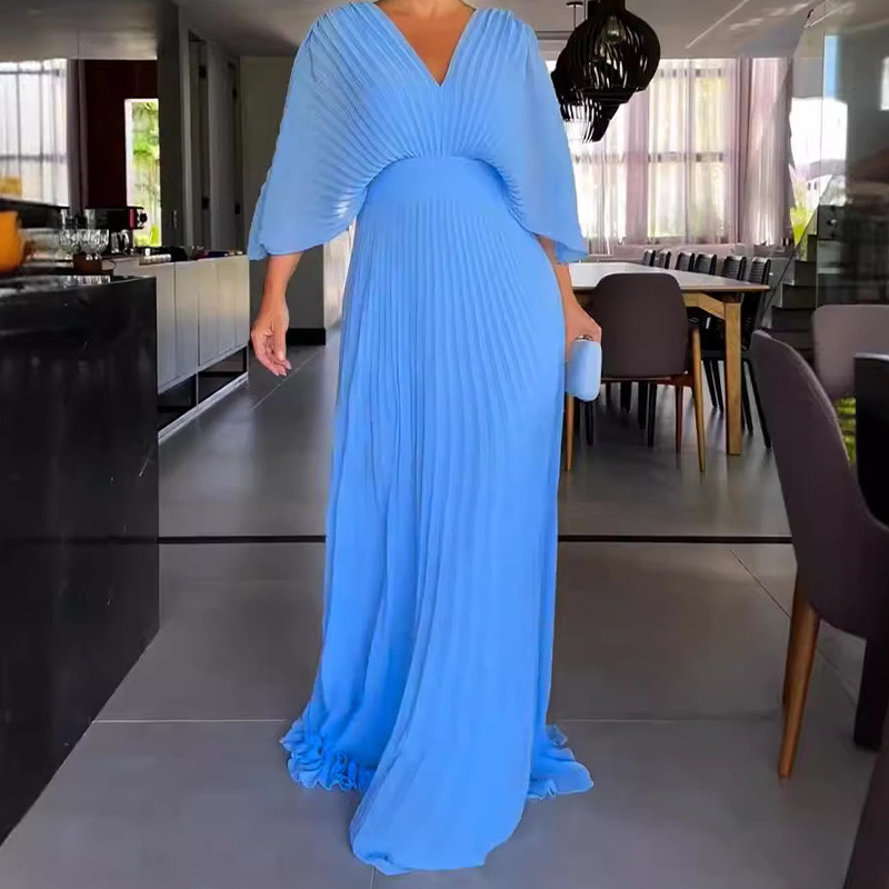 🔥41% de desconto na promoção🔥2024 novo vestido plissado da moda