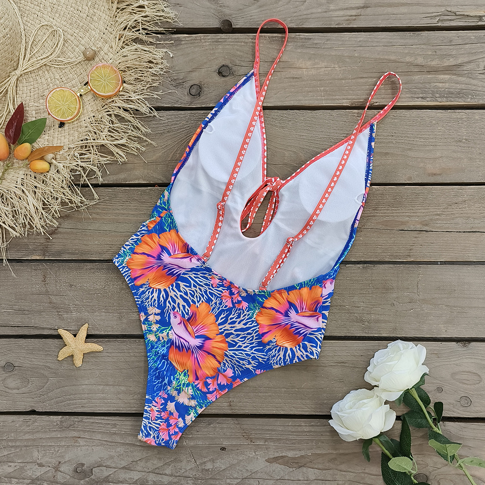👙 Printed One Piece Swimsuit