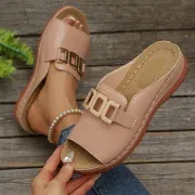 Chinelos de plataforma peep-toe – confortáveis, antiderrapantes e modernos