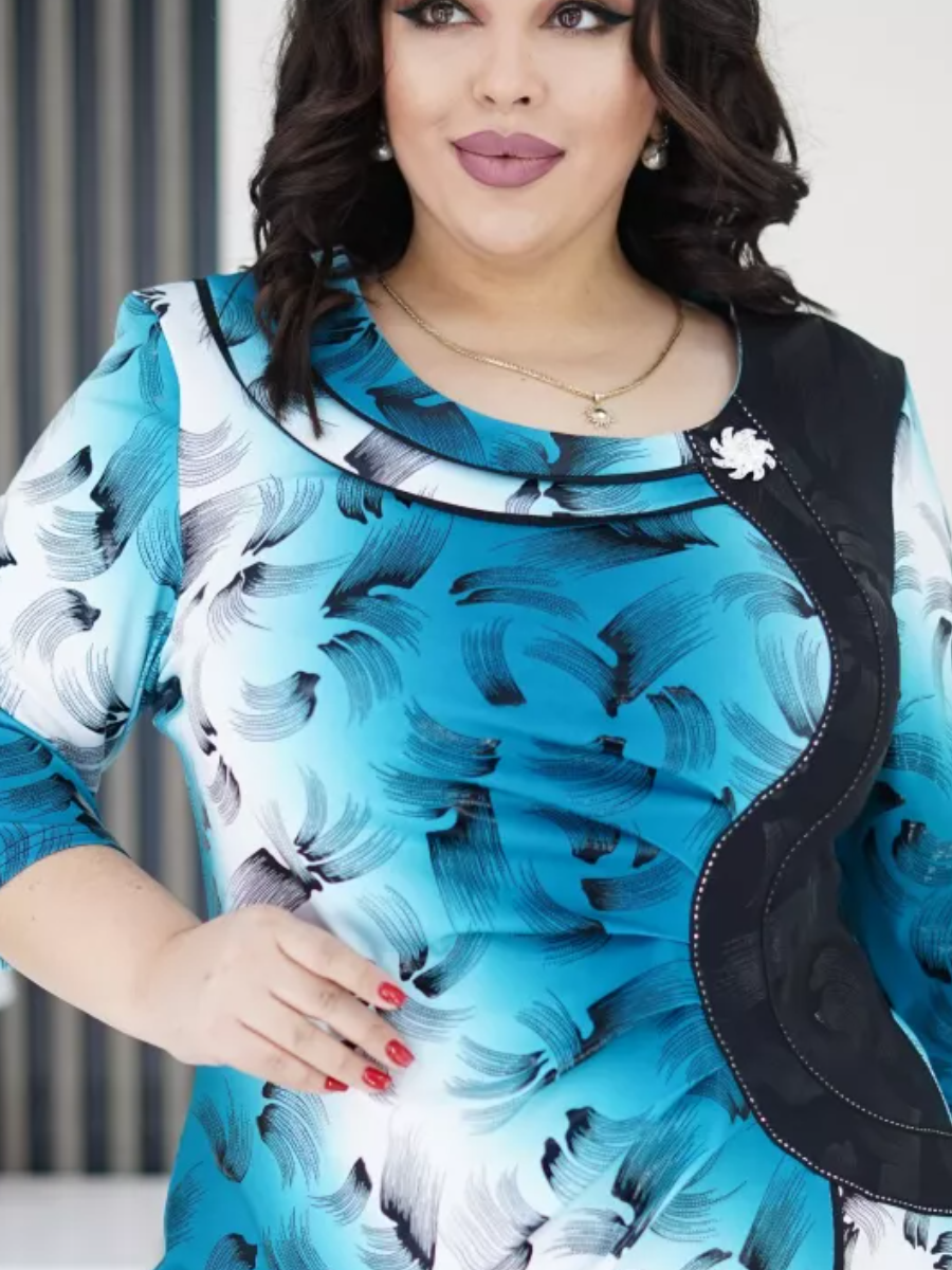 👗💥【S-5XL】 2025. gads jauna eleganta gradienta kleita