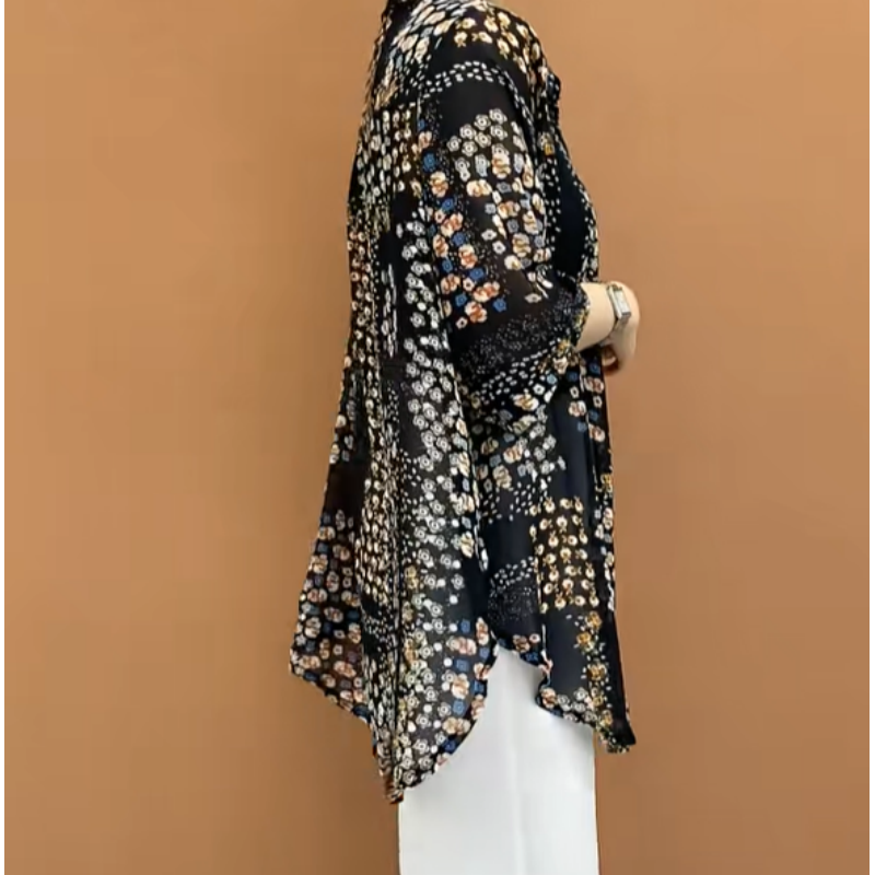 🔥Promozione estiva🔥Maglione da donna in chiffon sottile e di media lunghezza