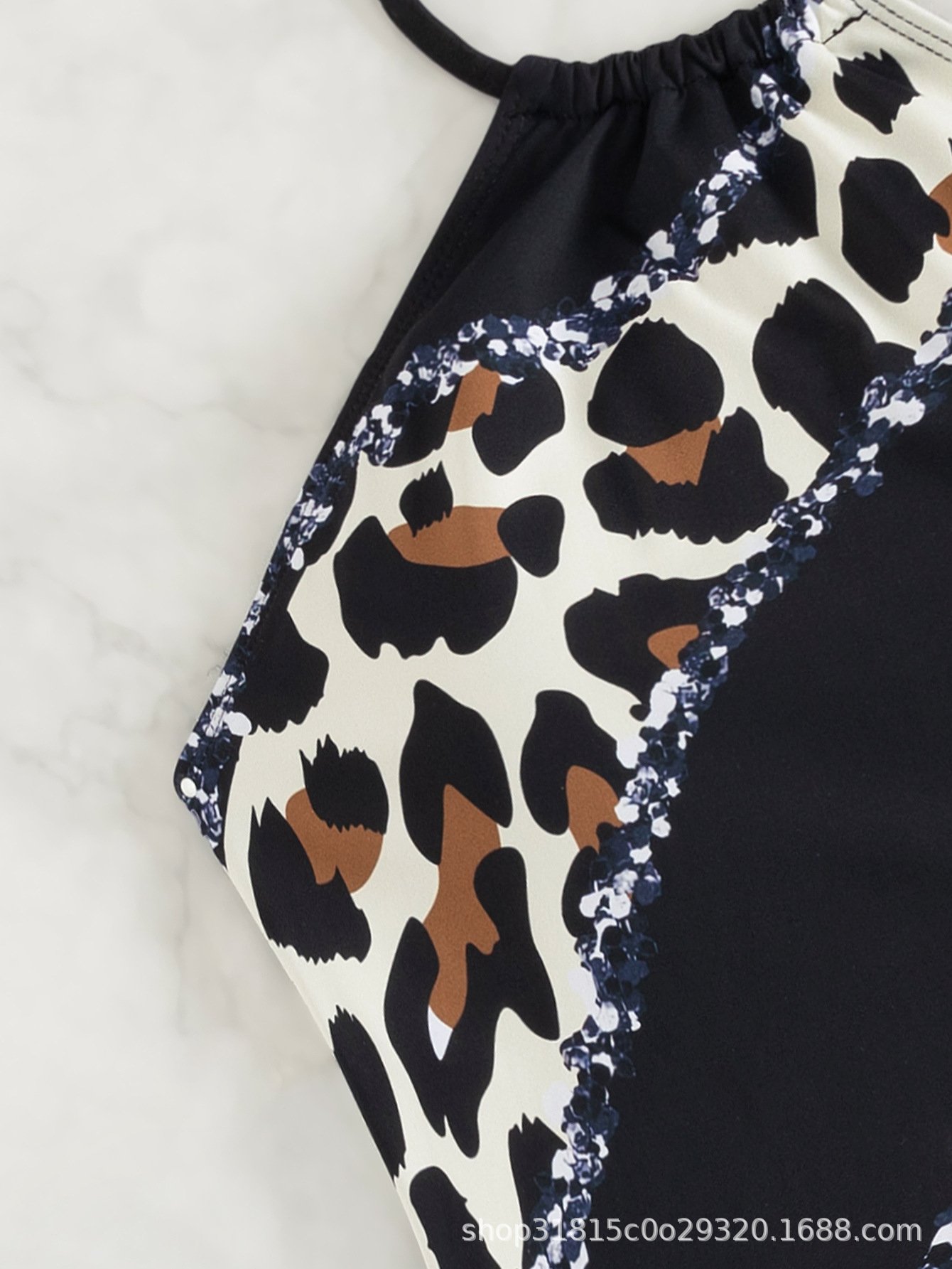 2025 New Sexy Two-piece Leopard Print Bikini Swimsuit