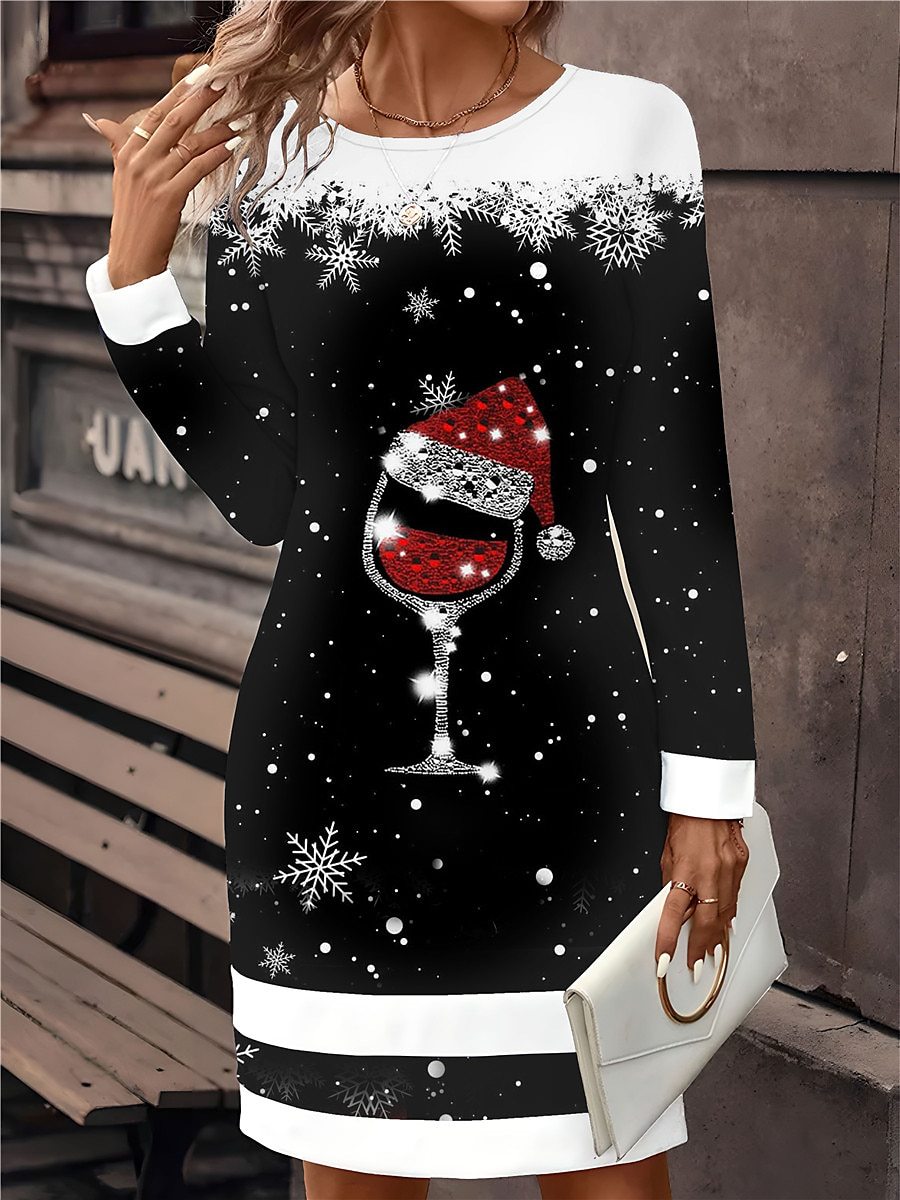 Vestido suéter elegante, casual e festivo