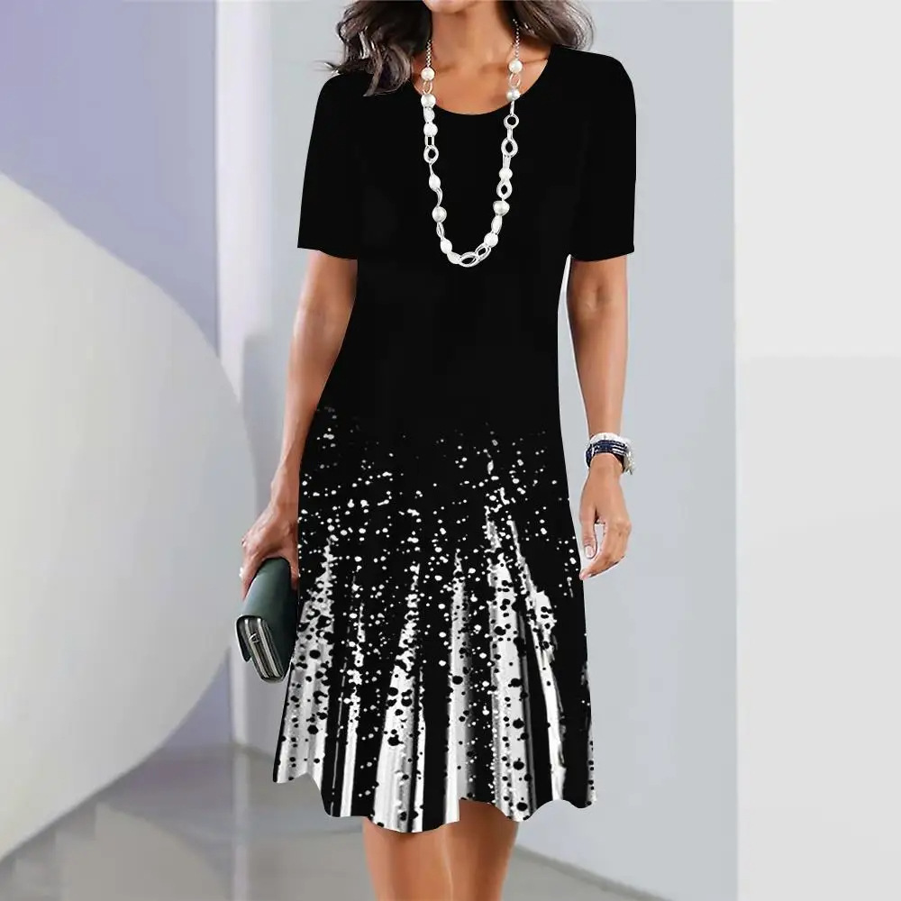 【P-3XL】👗Vestido plissado colorido feminino