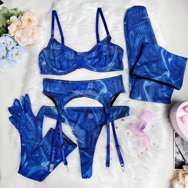 VALERIE -Conjunto de roupa interior tie-dye
