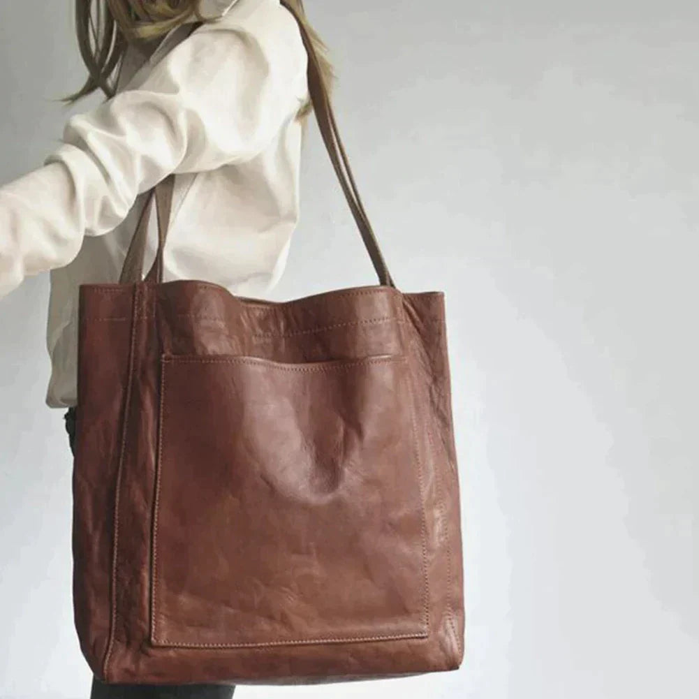 Elegant leather women's handbag