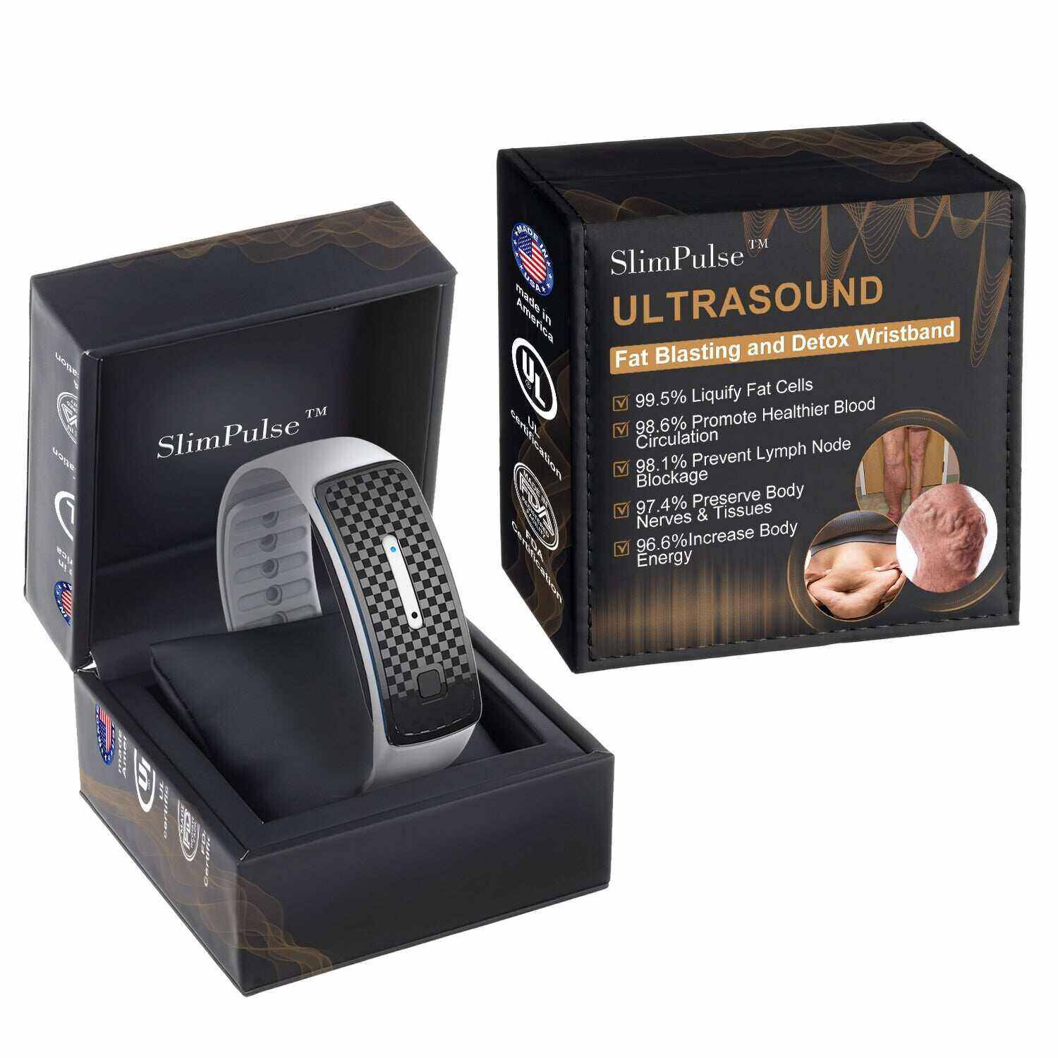 💪 Último SlimPulseTM 2024 Ultrasonic Fat Blasting and D etoxing Wristband - Balanço Energético 🎁 (desconto por tempo limitado + recomendação médica)