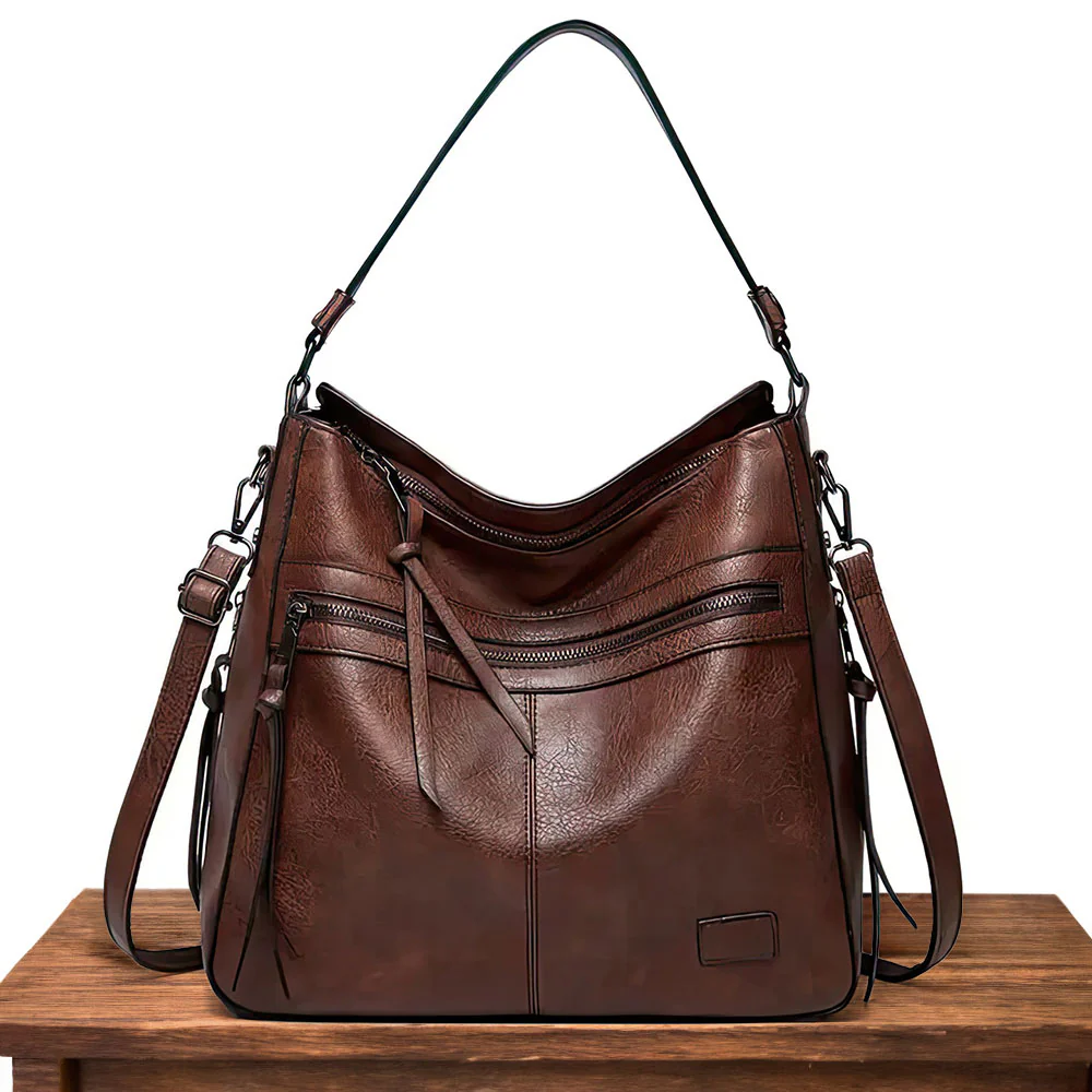 Bolsa de couro feita à mão