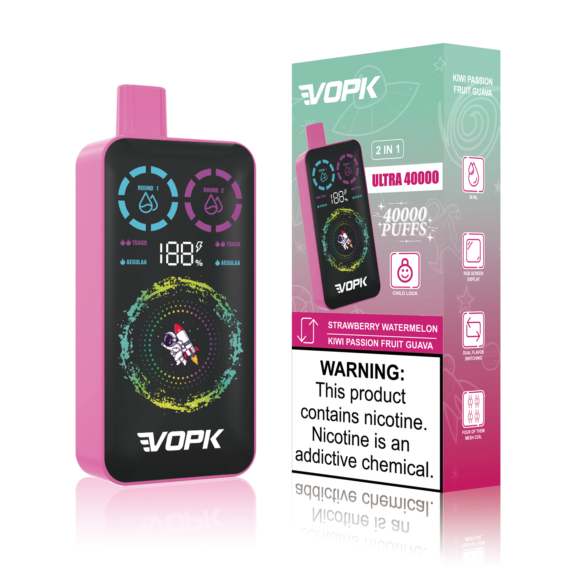 VOPK ULTRA 40000 Puffs Double Taste Disposable Vape – Advanced Features for Maximum Enjoyment