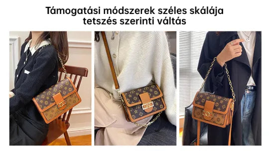 Bolsa de couro feita à mão
