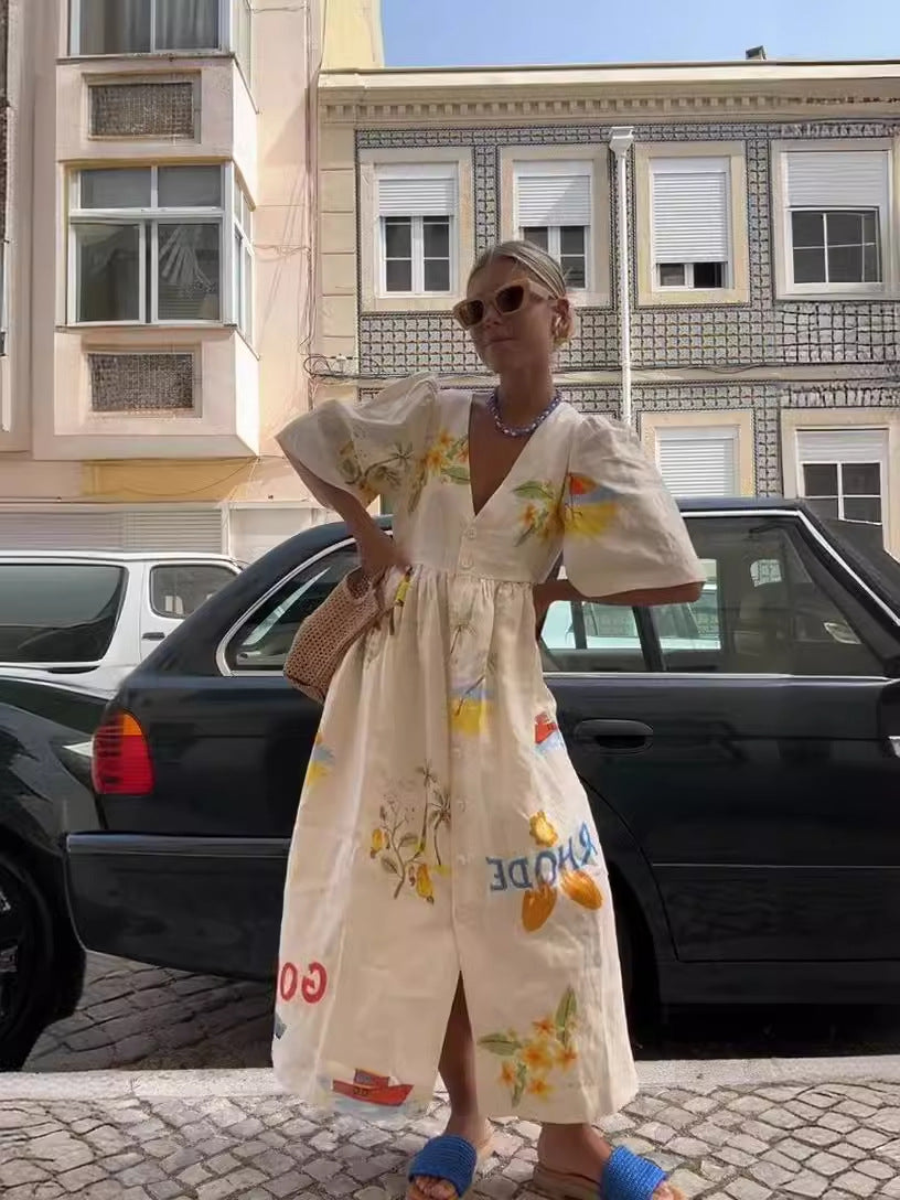 Nova haljina za plažu 2024. svježa i elegantna haljina