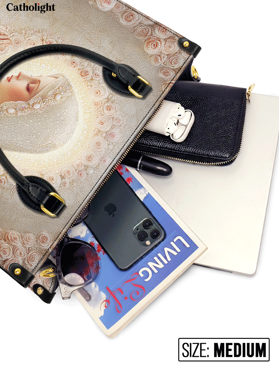 Catholight  Rose Halo Devotion Leather Bag