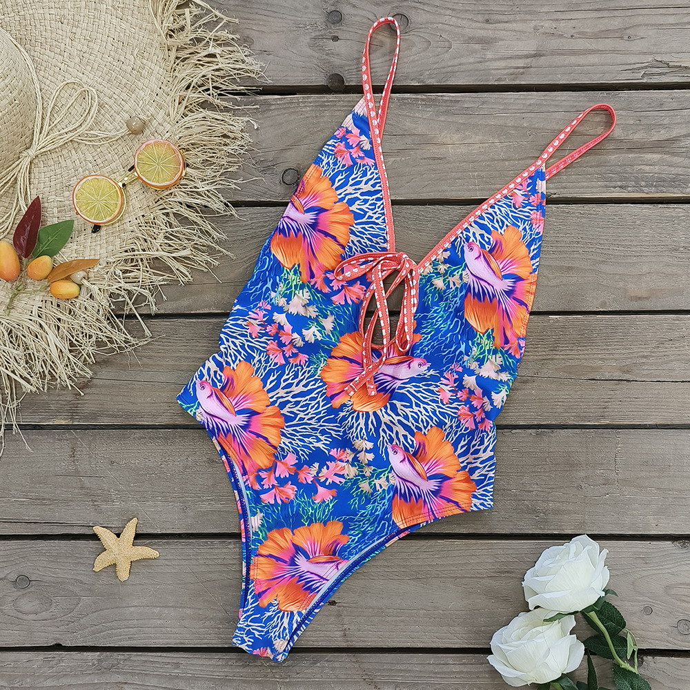 👙 Printed One Piece Swimsuit