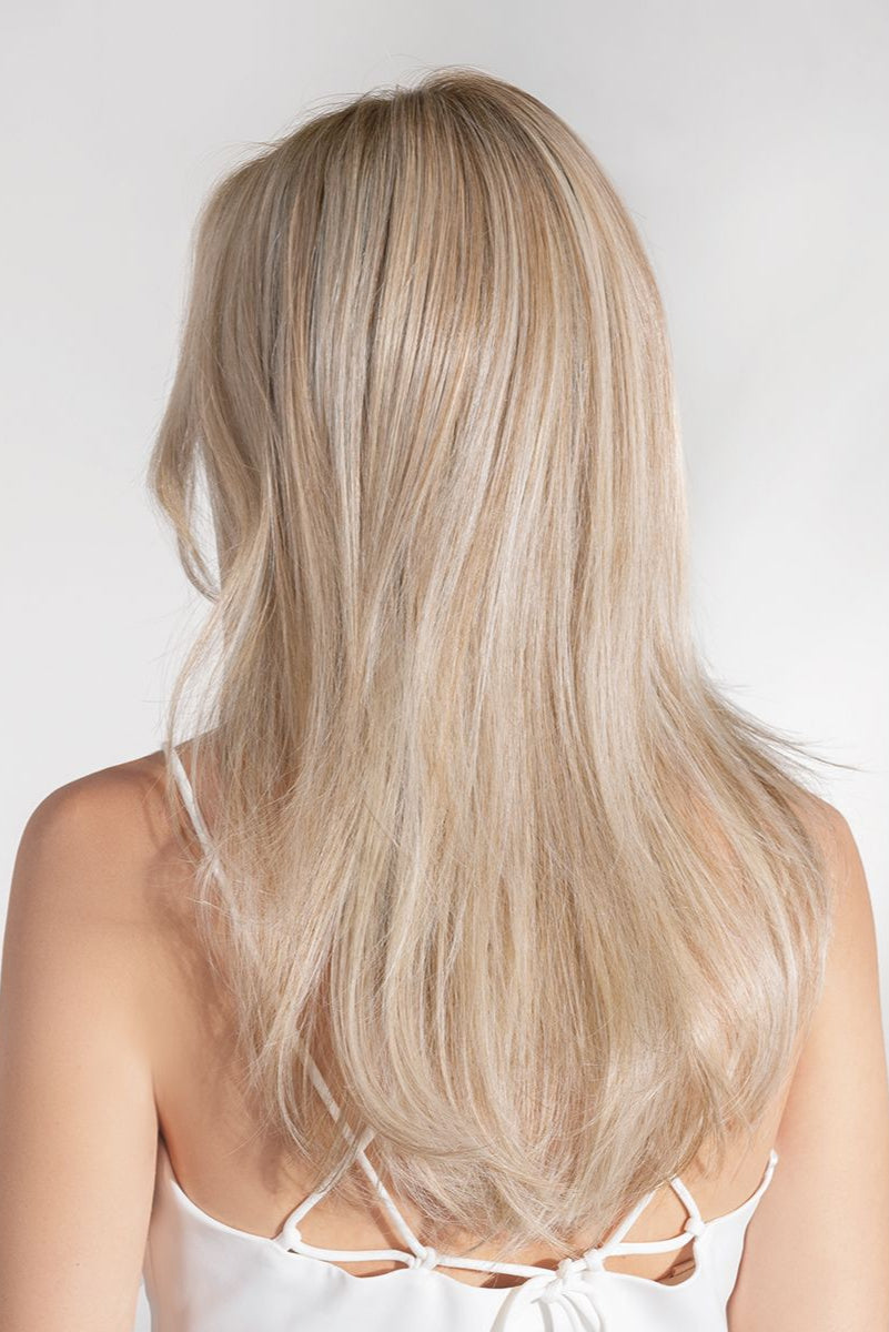 Side parting long curly hair