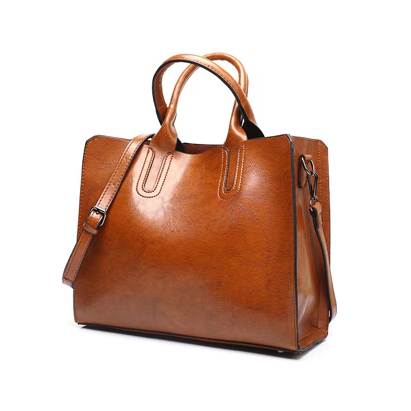 Women's handmade leather shoulder bag