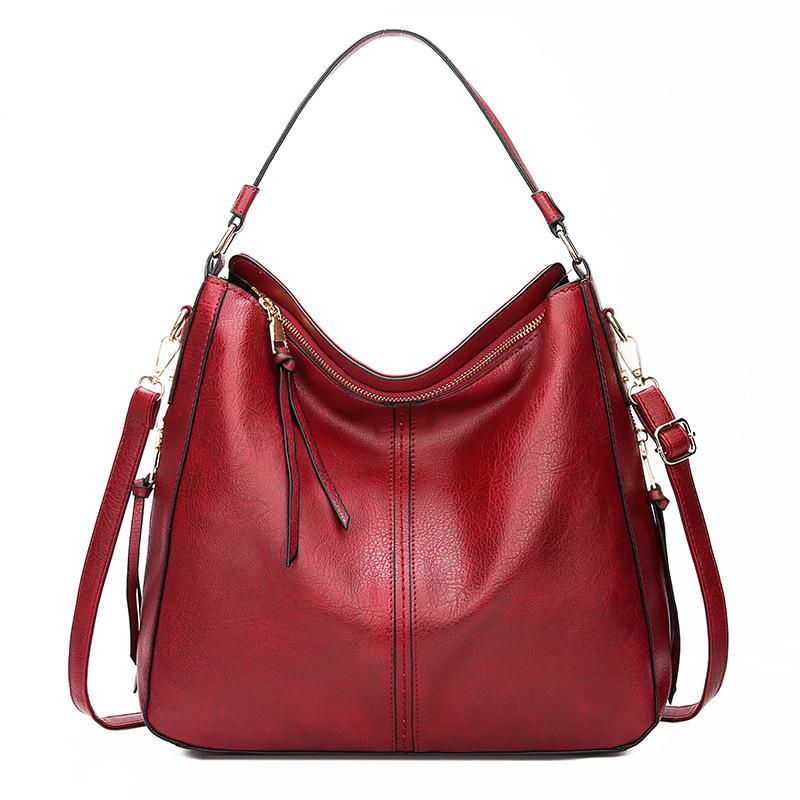 🔥Venda🔥Bolsa de ombro feminina de couro vintage