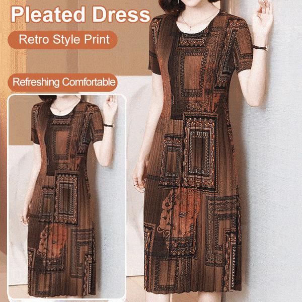 🔥🔥 Vestido plissado da moda