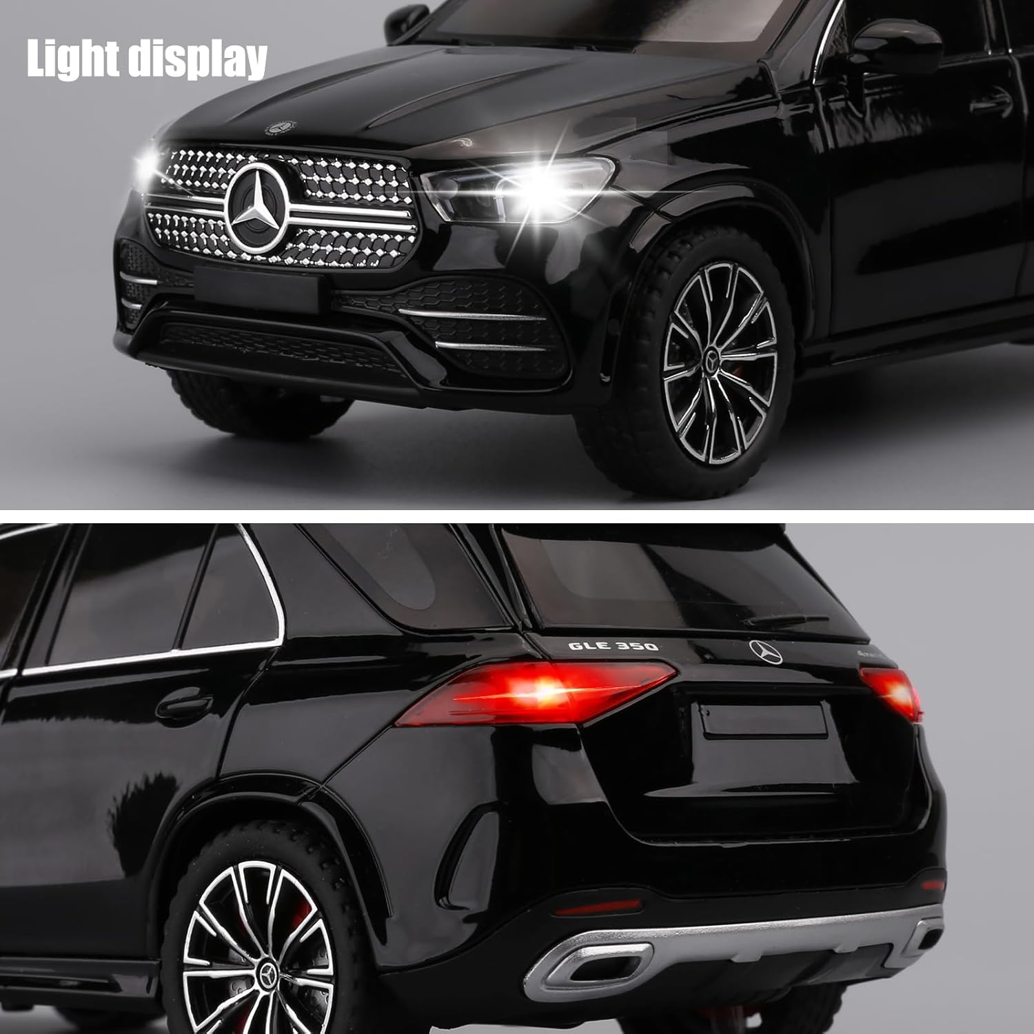 1:24 Алуминиева отлята под налягане кола играчка Mercedes-Benz GLE 350 със звук и светлина