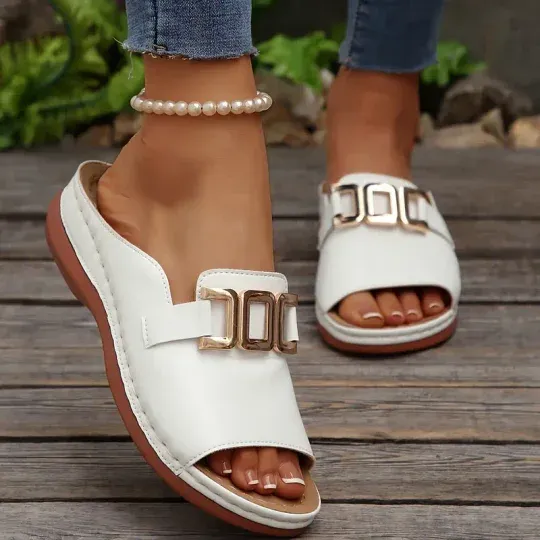 Chinelos de plataforma peep-toe – confortáveis, antiderrapantes e modernos