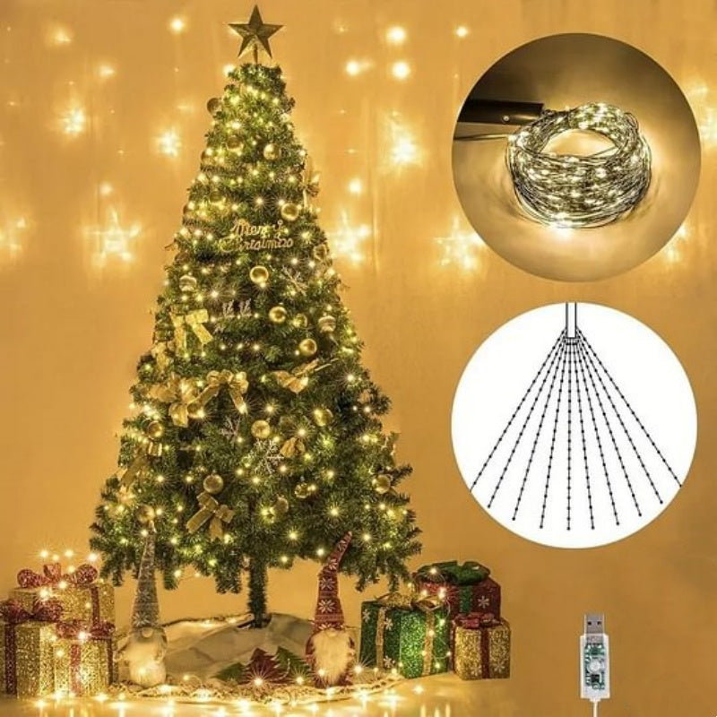 🎄Promoção de Natal 50% DE DESCONTO🎅✨Luzes de Natal LED Firefly Twinkle Bunch