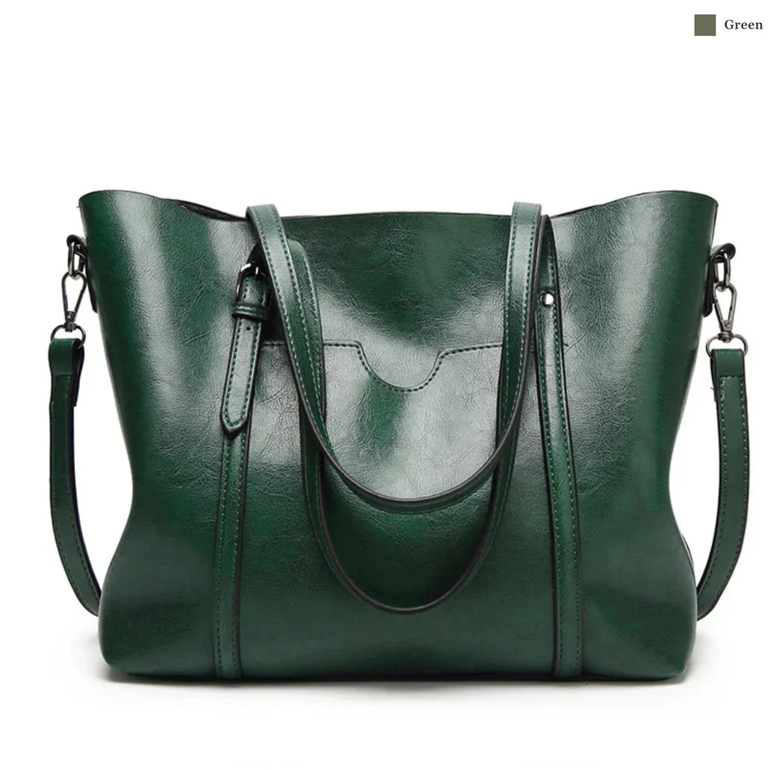 Bolsa de couro feita à mão