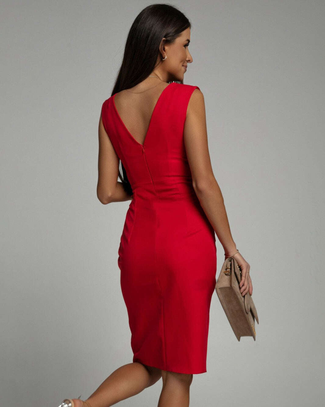 Vestido decote V Isa Giusto