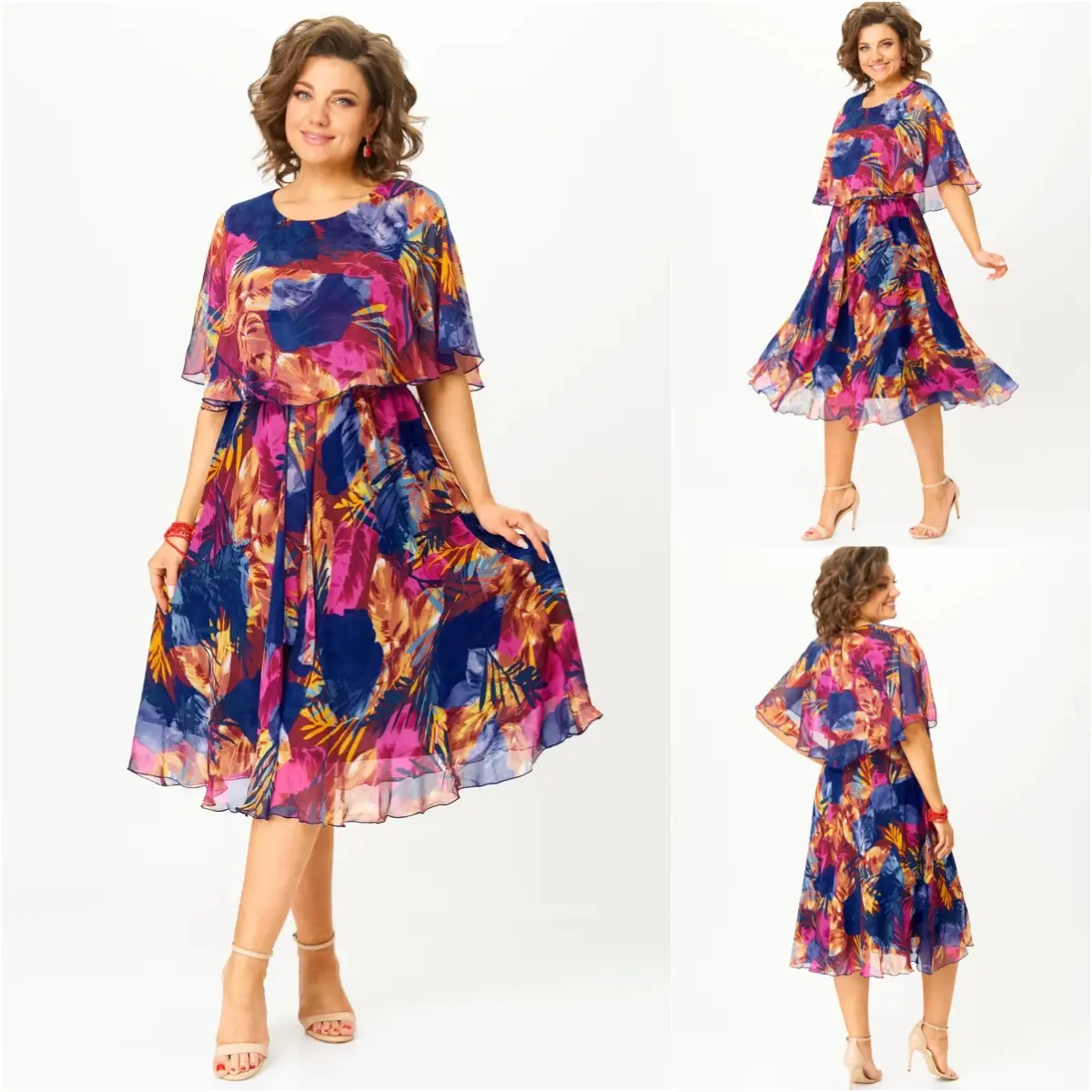 😎💃New products for summer💥[S-5XL]Loose chiffon dress in large size | Comfortable and airy, perfect for summer