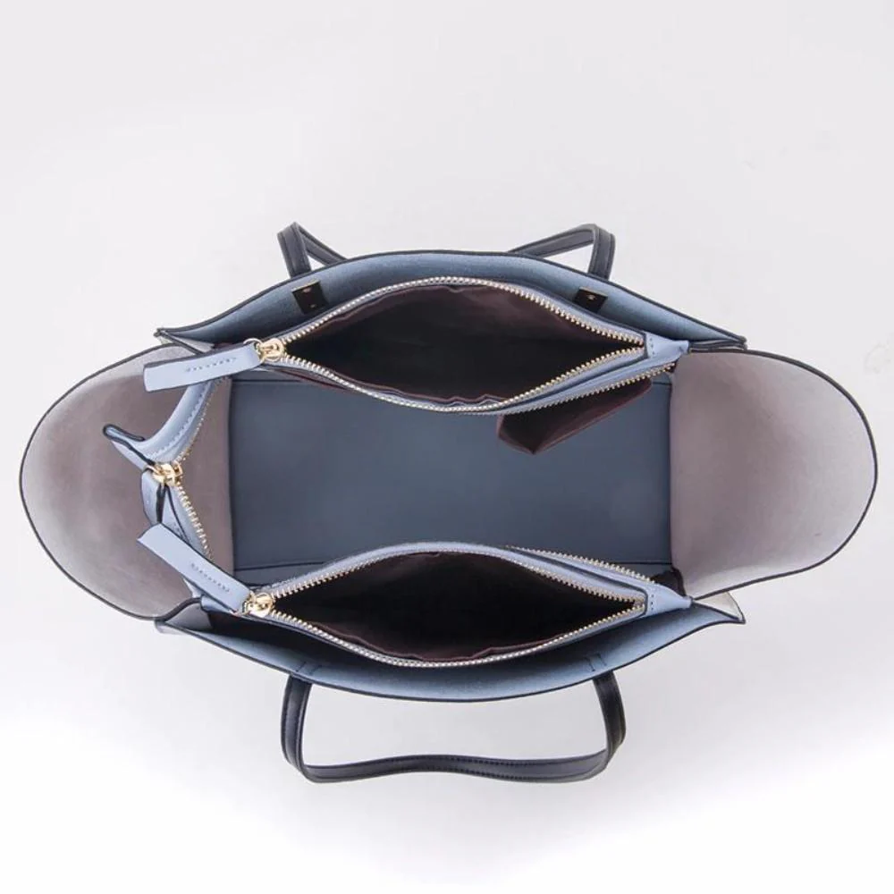 Conjunto de várias peças de bolsa de couro artesanal